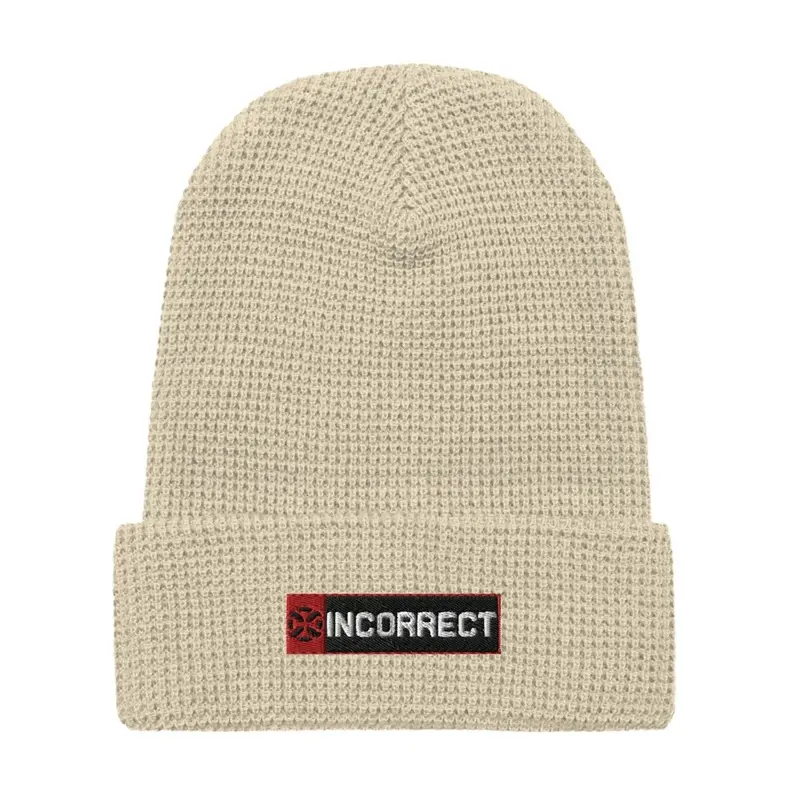 Incorrect Embroidered Beanie